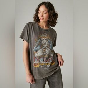 Bowie Embellished Boyfriend Tee